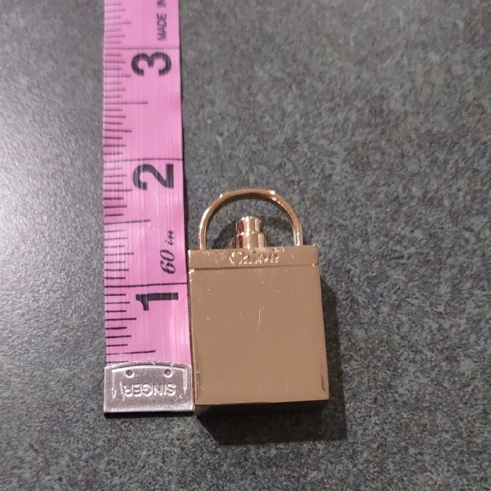 Chloe Mini Perfume Bottle Gold Tone Pendant - Picture 5 of 5
